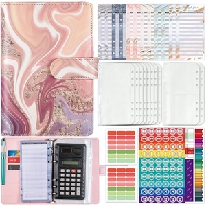 Carnet de budget A6 à feuilles mobiles pour le défi d'économie d'argent, disponible en plusieurs couleurs, vente en gros - Product Image 1