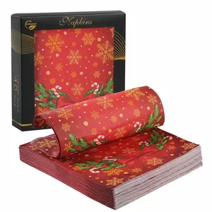 2ply or 3ply art design Guest Towels printed paper napkin Tissue virgin wood pulp print napkin paper