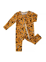 Jumpsuit Bayi Unisex Serat Bambu Halloween Baru, Dapat Disesuaikan, Ritsleting, Kasual, Panjang, Untuk Bayi Baru Lahir, Musim Semi Gugur