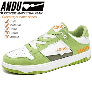 Zapatos de Skateboard hechos a medida para hombre, zapatillas informales de moda Retro con Logo personalizado - Product Image 2