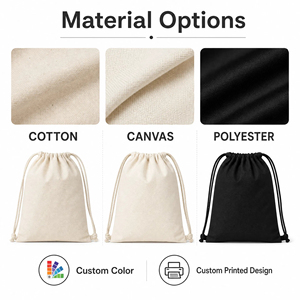 Sacs à dos en toile de coton personnalisés et colorés avec cordon de serrage, imprimés sur mesure, pour le sport, avec logo – Vente en gros - Product Image 6