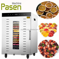 Huishoudelijke professionele SUS 304 roestvrijstalen voedseldroger met 10 trays, 10 kg capaciteit, 400W motor, geschikt voor diverse voedingsmiddelen en fruit.