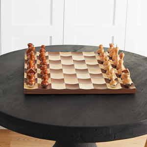 مجموعة ألواح الشطرنج المغناطيسية للبالغين والأطفال ، ألواح الشطرنج الخشبية القابلة للطي ، لعبة الشطرنج المحمولة المصنوعة يدويًا للسفر - Product Image 4