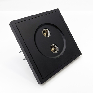 Plaque murale en acier ignifuge A6 Q pour câble coaxial bronze, <span class=keywords><strong>double</strong></span> port, <span class=keywords><strong>prise</strong></span> murale TV pour télévision - Product Image 6