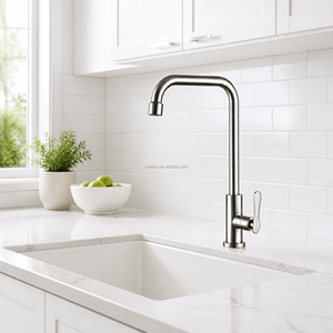 <span class=keywords><strong>Robinet</strong></span> <span class=keywords><strong>de</strong></span> lavabo à levier unique en acier inoxydable 304, à montage sur colonne, pour <span class=keywords><strong>eau</strong></span> froide uniquement - Product Image 3