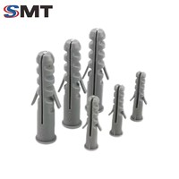 Fabricant chinois de chevilles murales en plastique sans bordure de haute qualité, différentes tailles, type complet, résistance aux chocs en nylon, expansion murale