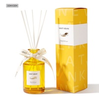Diffuseur de parfum d'intérieur haut de gamme, flacon jaune 210 ml, recharge miniature pour diffuseur à bâtonnets, pour la décoration de la maison