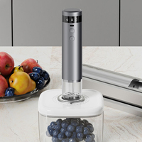 Scelleuse sous vide portative 3-en-1 avec réservoir d'eau, mode humide/sec, rechargeable USB-C, pour sacs et bocaux Mason