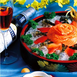 Bandeja de Plástico ABS para <span class=keywords><strong>Sushi</strong></span> Japonés al por Mayor, con Compartimento para Hielo, para Restaurantes, Hoteles, Catering y Decoración de Buffet - Product Image 2