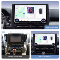 DUDUAUTO DUDU7 A7870 AKM7739 DSP QLED Unidad Principal de 15.6 Pulgadas para Toyota Alphard 30 Convertible a 40 2015-2020