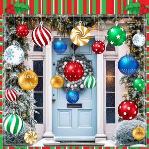 Décorations de Noël en boule d'extérieur transfrontalières les plus vendues, enseignes de jardin sur mesure, décorations de fête, ornements de Noël - Product Image 5