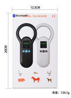 Animal Pet ID Reader Chip transpondedor Handheld Microchip Pet Scanner para animales Pet ID Reader Chip para perros y gatos