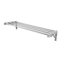 Étagère Murale Pliable en Acier Inoxydable Commercial, Support Tubulaire à Lattes pour Rangement de Cuisine de Restaurant, Vente en Gros