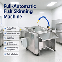 Machine à peler la peau de poisson de grande capacité, machine électrique à éplucher la peau de poisson pour les usines de produits de la mer