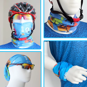 Braga de cuello multifunción de poliéster sin costuras personalizada para ciclismo, transpirable y fresca, pañuelo facial, bandanas personalizadas para exteriores - Product Image 5