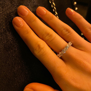 Fntin suri — bague en <span class=keywords><strong>argent</strong></span> Sterling 925 pour hommes et femmes, anneau de <span class=keywords><strong>mariage</strong></span> en Zircon cubique CZ et diamant - Product Image 5