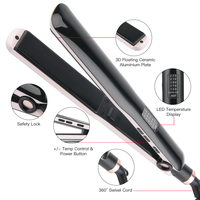 PRITECH — fer à lisser pour cheveux en céramique et aluminium, professionnel, irisés, ion négatif