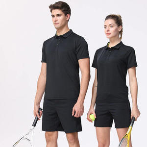 Men's Quick Dry Shirt Short Sleeve Solid Color Knitted Polyester Casual Wear With Logo Front Heat Transfer Printing - Product Image 3