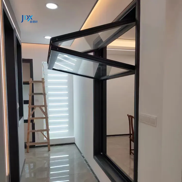 Высокое качество порошкового покрытия 6063 экструдированного двойного остекления закаленного стекла из алюминия UPVC складные окна и двери