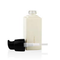 Flacon pompe pour cosmétiques à faible MOQ, 20ml 30ml 40ml, flacon carré en verre pour fond de teint, rose mat, jaune, petit flacon pompe