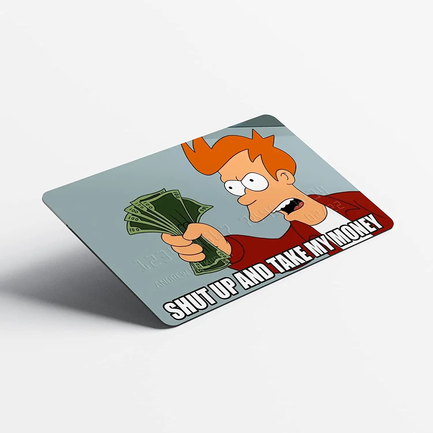 Creditcard Sticker Met Anime Stijl Trippy Vinyl Sticker Voor Credit Debet Vervoer Kaart