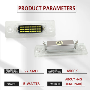 OTnhaee nuovo aggiornamento luce targa LED per VW GOLF 5 Passat Jetta <span class=keywords><strong>Touran</strong></span> per Skoda Superb - Product Image 4