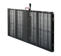 IP65 6000nit à vendre P3.9 P10.4 affichage de rideau led transparent pour l'extérieur