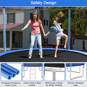 <span class=keywords><strong>Trampoline</strong></span> rond de 10 <span class=keywords><strong>pieds</strong></span>, 12 <span class=keywords><strong>pieds</strong></span>, <span class=keywords><strong>16</strong></span> <span class=keywords><strong>pieds</strong></span>, <span class=keywords><strong>trampoline</strong></span> d'extérieur pour enfants, grand <span class=keywords><strong>trampoline</strong></span> pour adultes avec filet de sécurité - Product Image 5