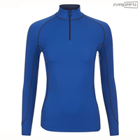 Vêtements d'équitation pour femmes, sous-vêtements thermiques à manches longues en mesh, chemises de sport pour l'équitation