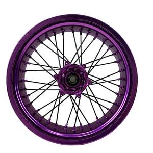 EXC SXF <span class=keywords><strong>Supermotard</strong></span> Wheels Color púrpura Supermoto Wheel 17*3,0/3,5/4,25/4,5/5,0 Juego de ruedas fit te fe TC/FC/570 - Product Image 5