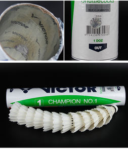 Volant de <span class=keywords><strong>badminton</strong></span> <span class=keywords><strong>Victor</strong></span> No.1 en plumes de canard - Product Image 4