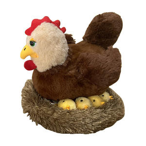 Jouets en peluche : un nid de poussins mignons, poupées en peluche, cadeaux éducatifs amusants pour enfants, poule en peluche, jouets en peluche personnalisés très demandés - Product Image 1