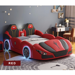 Modern Wholesale Kids Car <strong>Beds</strong> Boy Full Queen Size Children Bedroom Furniture Storage <strong>LED</strong> Light With Music for Kid's Car <strong>Bed</strong> - Product Image 4