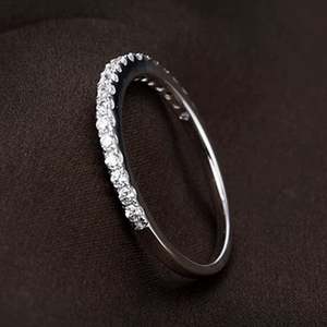 2019 Hot Sale Fashion Jewelry Simple Round Thin <b>Ring</b> for Women Element <b>Ring</b> Silver <b>CZ</b> Stone <b>Ring</b> - Product Image 5