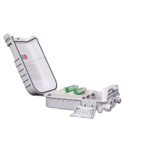 Caja de Distribución de Fibra Óptica Hongsheng de 8 Núcleos, Impermeable, de ABS, Divisor, Adaptador de Bandeja PLC Óptico FTTH para el Hogar, Pigtail, WiFi, 4G, 3G