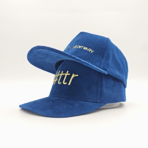 Gorra de Béisbol de Pana Personalizada con Logotipo Bordado, Ajustable, Unisex, Casual, de 6 Paneles, Calidad Premium, MOQ Bajo - Product Image 2