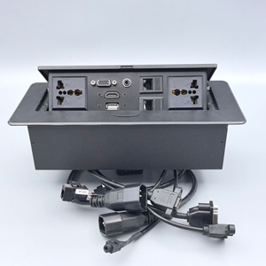 Enchufe Emergente con Estándar Europeo/Británico, Toma <span class=keywords><strong>de</strong></span> Corriente Universal Oculta para Muebles, Escritorio o Mesa - Product Image 1