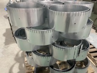 Colliers de raccordement pour conduits de ventilation en acier SC - Colliers de jonction flexibles en tôle pour applications hospitalières, cantines et écoles