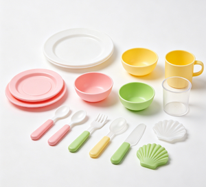 Accessori per Pentole e Ciotole in Plastica per Bambini, Giocattoli per Giochi di Ruolo, Stampati a Iniezione, in PP Sicuro per Alimenti - Product Image 2