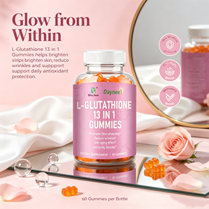 Gomitas de L-Glutatión 13 en 1, Suplementos Naturales para Aclarar la Piel, Antioxidantes Masticables, Multibeneficios para la Salud de la Piel, Brillo Radiante - Product Image 4
