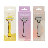 Maquinillas de Afeitar para Mujer, Maquinilla de Afeitar de 5 Cuchillas con Cartuchos Reemplazables