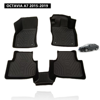 Tapis de sol 3D en TPE en promotion – Vente directe usine – Qualité supérieure, flexibles et anti-fissures – Pour OCTAVIA A7 2015-2019