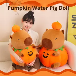 Peluche Personalizado <span class=keywords><strong>de</strong></span> Capibara Calabaza DHF, Regalo <span class=keywords><strong>de</strong></span> Halloween y Navidad, Muñeco <span class=keywords><strong>de</strong></span> Peluche Suave Kawaii para Niños, Decoración del Hogar - Product Image 2
