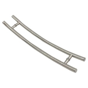 Manija de puerta tipo C de acero inoxidable curvada y redondeada de 800 mm, de doble cara, de alta resistencia, para entrada principal de vidrio - Product Image 2