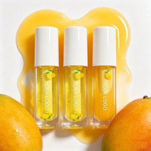 Huile à lèvres à la mangue en marque privée, parfum miel, gloss hydratant, végan, logo personnalisé, vente en gros - Product Image 4