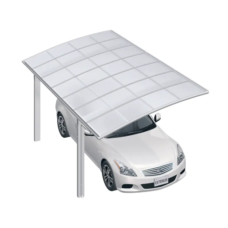 Aluminum Carport Car Wash Shelter With Polycarbonate Roof