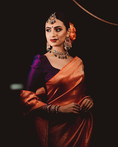 Saree indien de bonne qualité dernier Banarasi Saree en soie douce pour mariage et fête au prix de gros du fabricant indien - Product Image 4