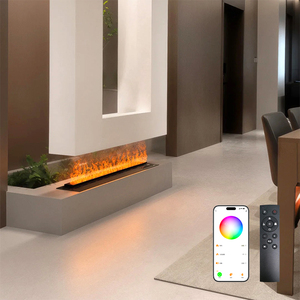 Caminetto Elettrico Moderno Eco-Friendly con Effetto Fiamma 3D a Vapore Acqueo Integrato, LED e Atomizzazione, Senza Necessità di Ventilazione, Ideale per Hotel - Product Image 3