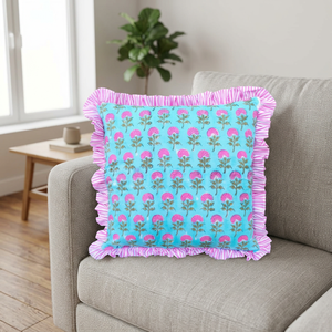Custom logo 100% Cotton Fabric Couch <b>Cushion</b> Cover Floral <b>Cushion</b> Cover Custom Pillow Cotton Raffle <b>Cushion</b> Covers - Product Image 1