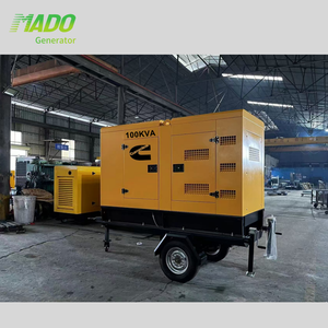 Silent Construction Mobile Leton Power 220v Tractor 30kw Generator Portable 100kva <b>Container</b> Type 3phases4wires - Product Image 2